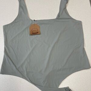 Kori PLUS Women's Light Gray Bodysuit Thong. NWT